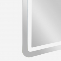 Miroir mural LED rectangulaire 60x80 cm Simple rectangulaire