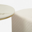 Mesa de centro moderna con 2 pufs Relax para salón