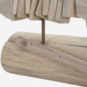 Escultura decorativa de madera con forma de peces Pesci