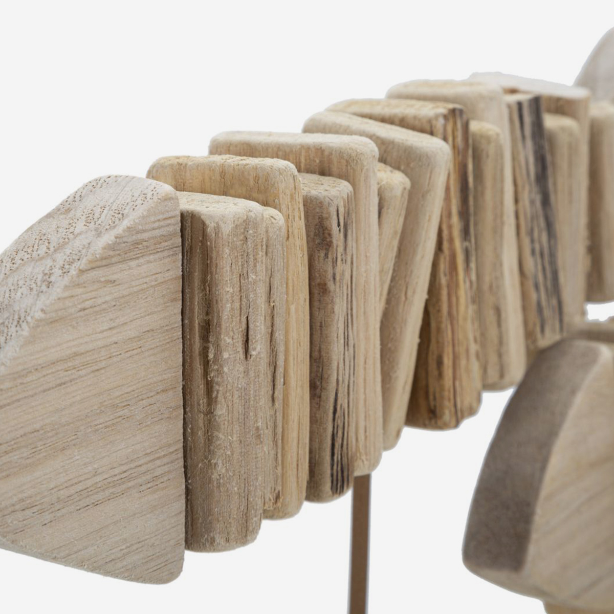 Escultura decorativa de madera con forma de peces Pesci