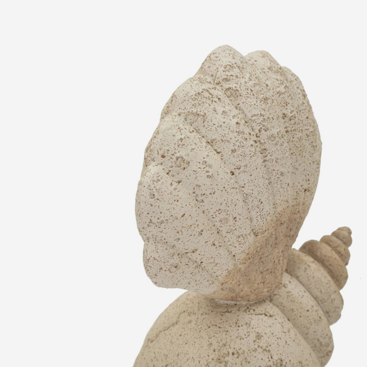 Escultura decorativa de mesa en polirresina Conchiglia