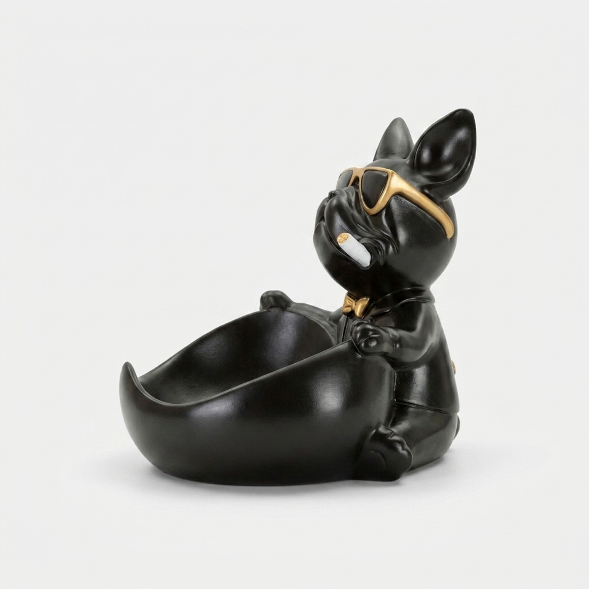 Dekorative Taschenleerer-Schale aus Polyresin Hund Ball