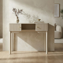 Tocador de maquillaje con puertas y compartimento abierto Shy