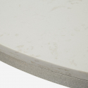 Mesa de comedor redonda efecto mármol Istanbul