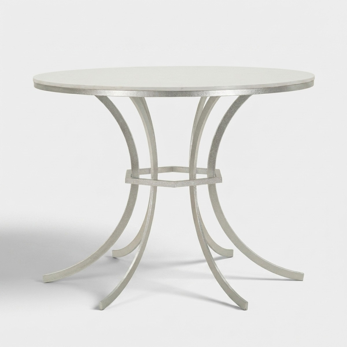 Mesa de comedor redonda efecto mármol Istanbul
