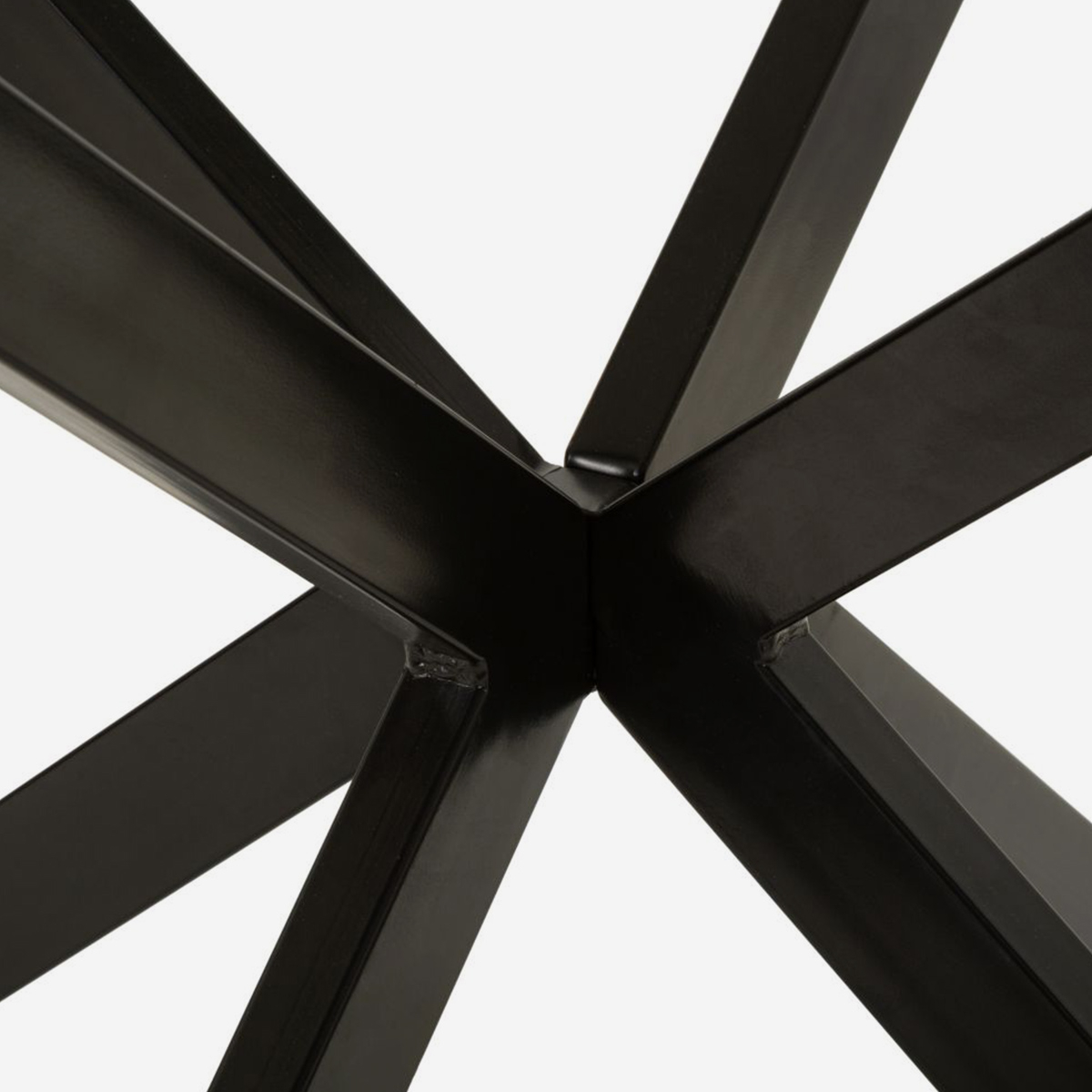 Mesa de comedor extensible de cerámica y metal Martin