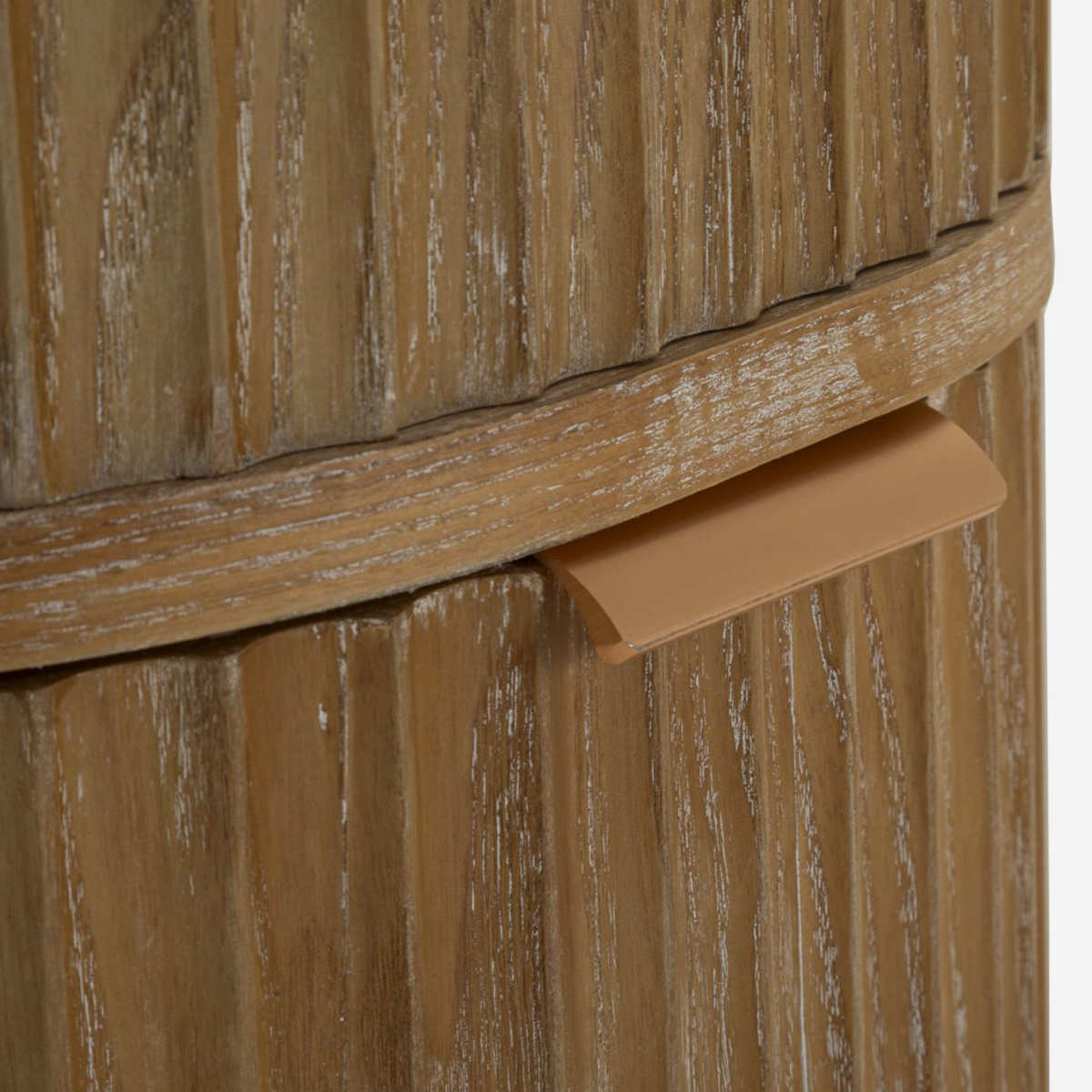 Cómoda estrecha de madera con 4 cajones Goteborg