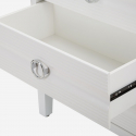 Cómoda de 3 cajones en madera y metal Shine