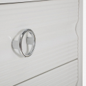 Cómoda de 3 cajones en madera y metal Shine