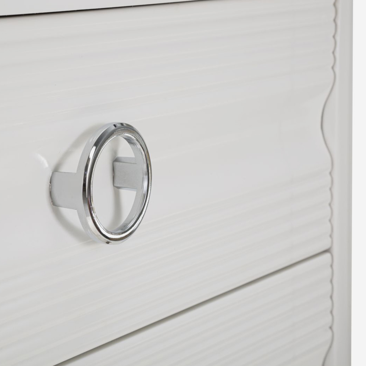 Cómoda de 3 cajones en madera y metal Shine