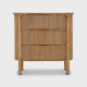 Cómoda de 3 cajones en madera y metal Goteborg