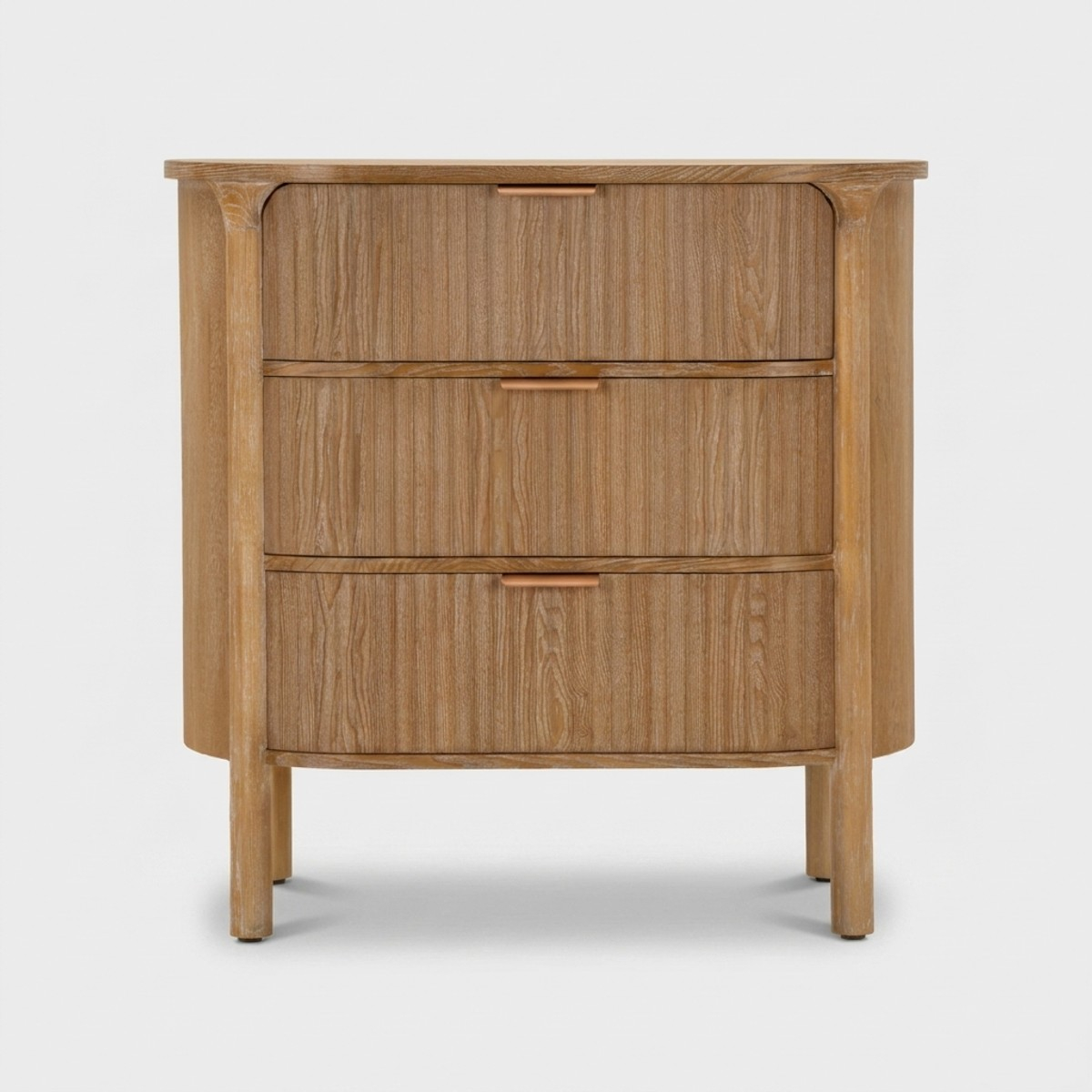 Cómoda de 3 cajones en madera y metal Goteborg