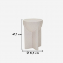 Mesa auxiliar redonda para interior y exterior History