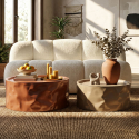 2er-Set runde Couchtische aus Metall Norimberga S