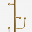 Lampadaire porte-manteau en métal et tissu Arwen
