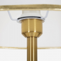 Lampadaire porte-manteau en métal et tissu Arwen