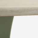 Table à manger ronde en MDF et fer Stoccolma