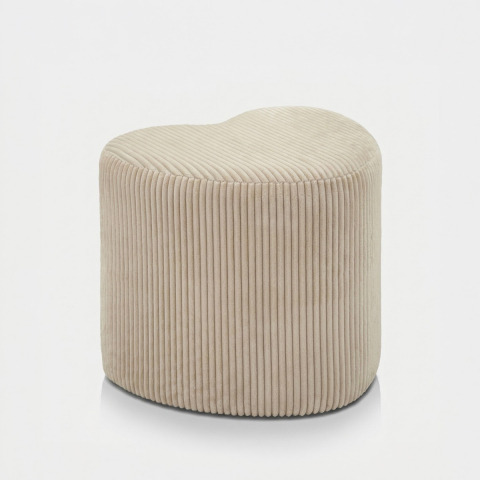 Herz-Pouf gepolstert Dublino