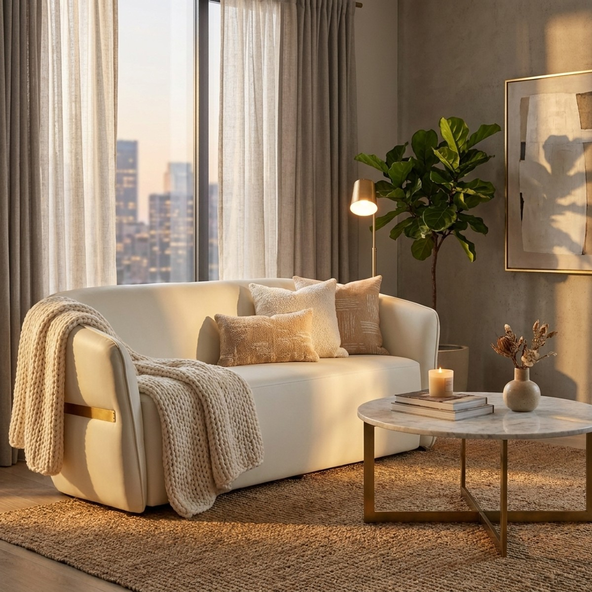 Gepolstertes PU-Sofa 160 cm für das Wohnzimmer Minsk