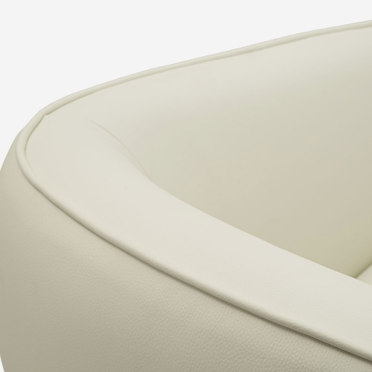Sillón tapizado en ecopiel para salón Minsk