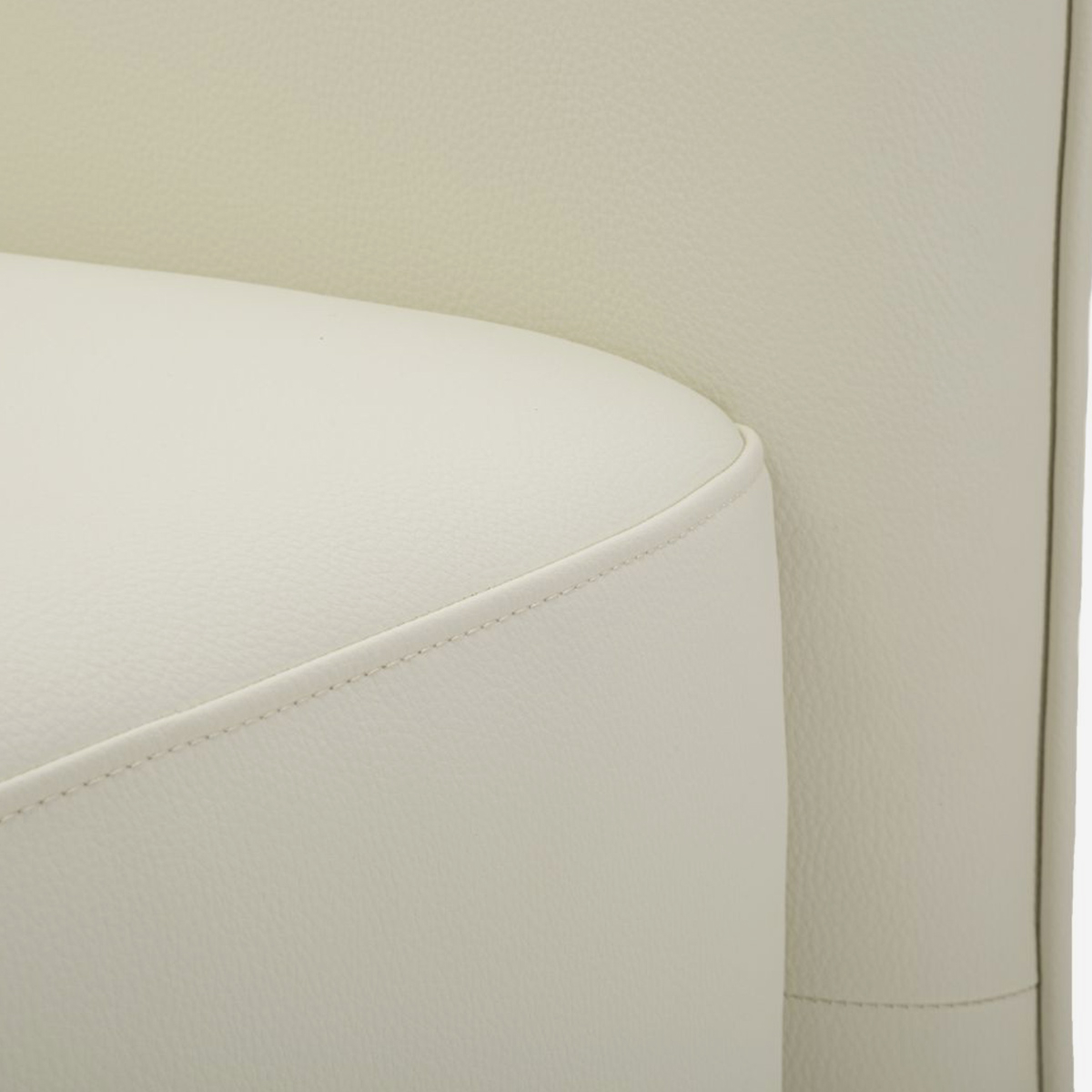 Sillón tapizado en ecopiel para salón Minsk