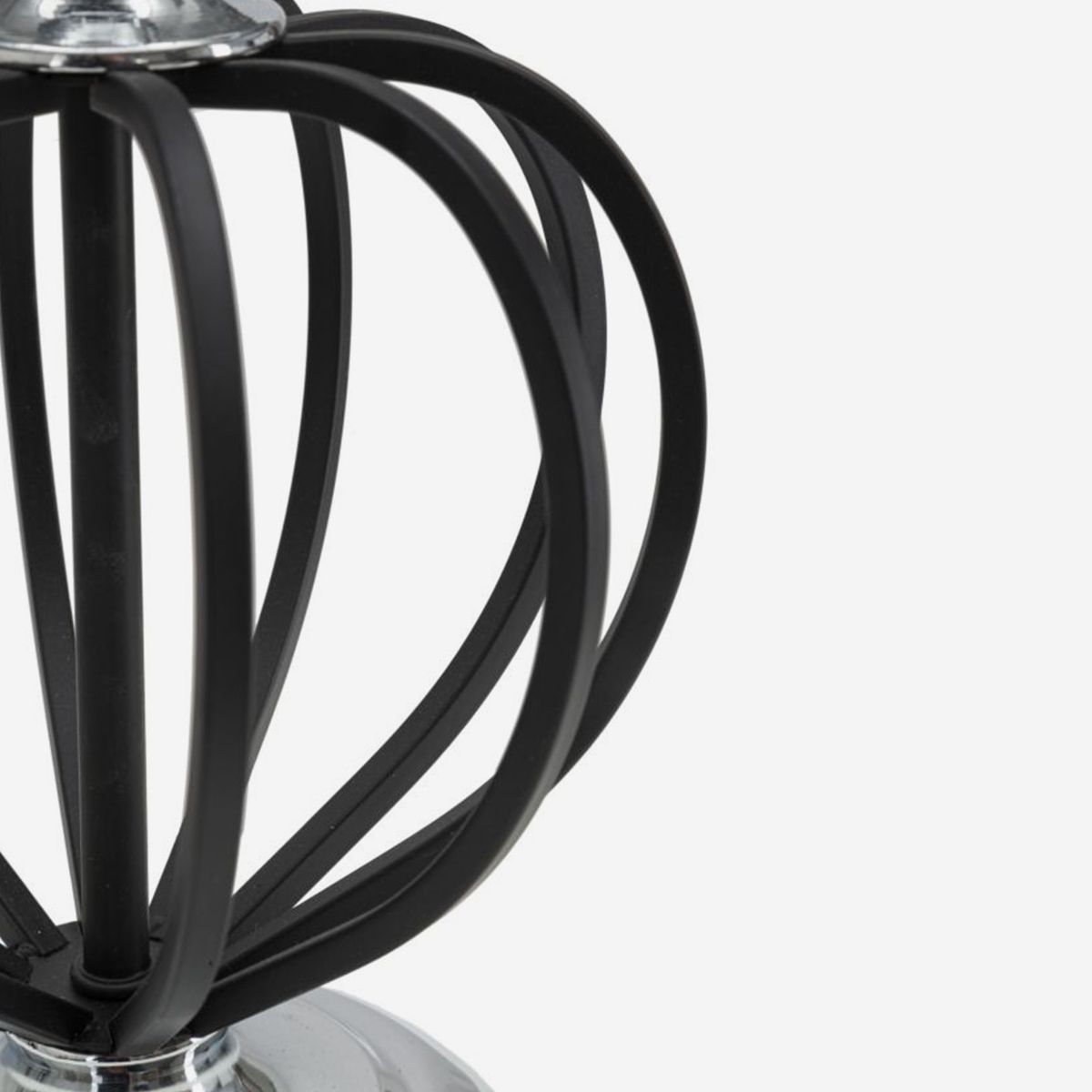 Lampada da tavolo in metallo e tessuto Darky Silver 44