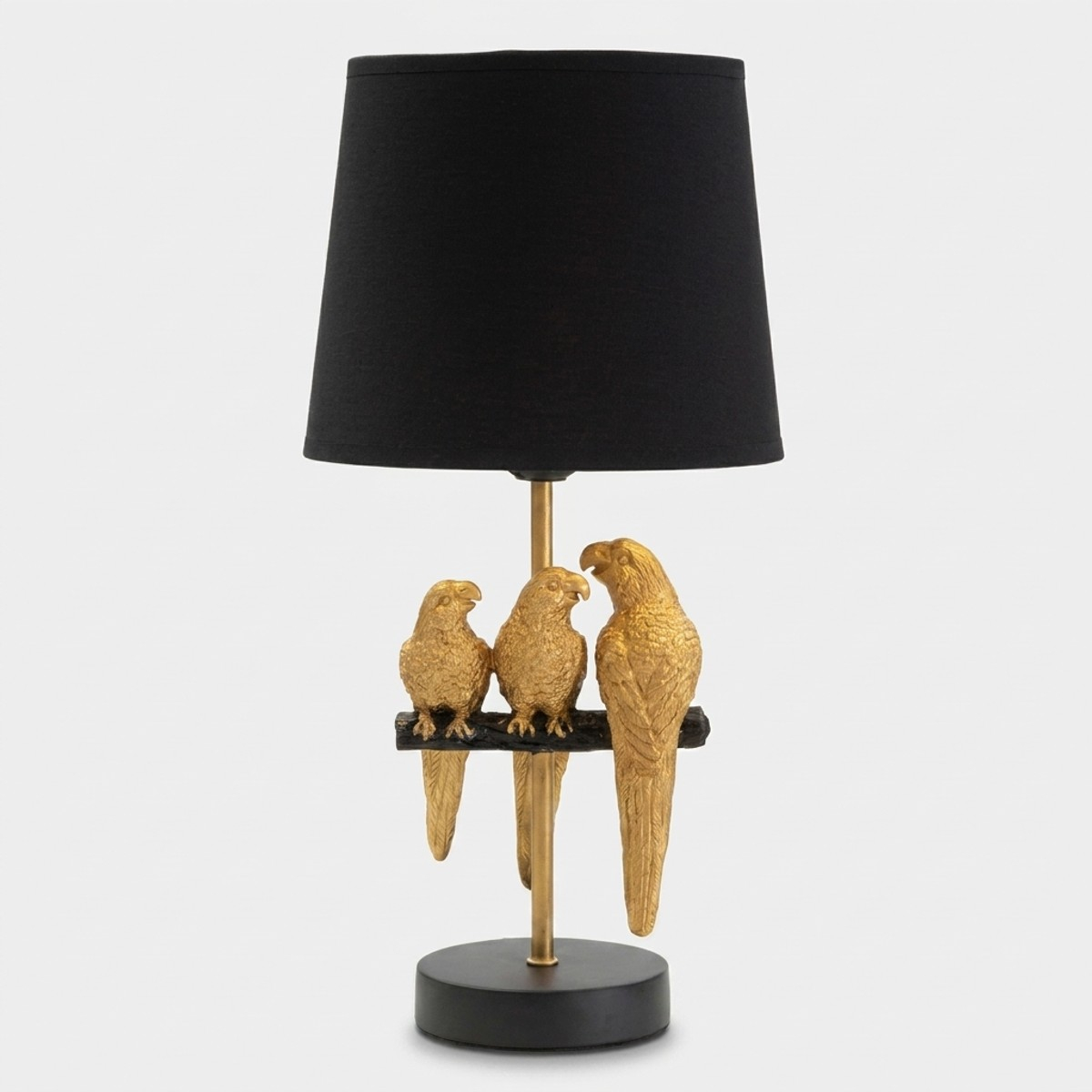Lampada da comodino con paralume in tessuto Pappagalli 40