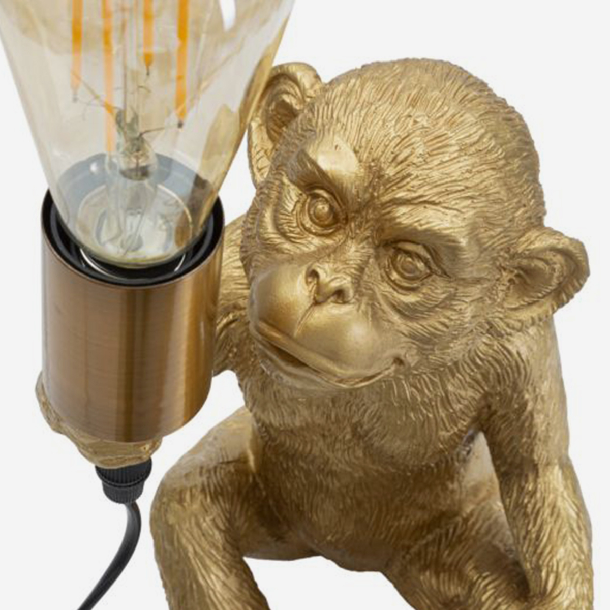 Lampada da tavolo decorativa in poliresina Monkey