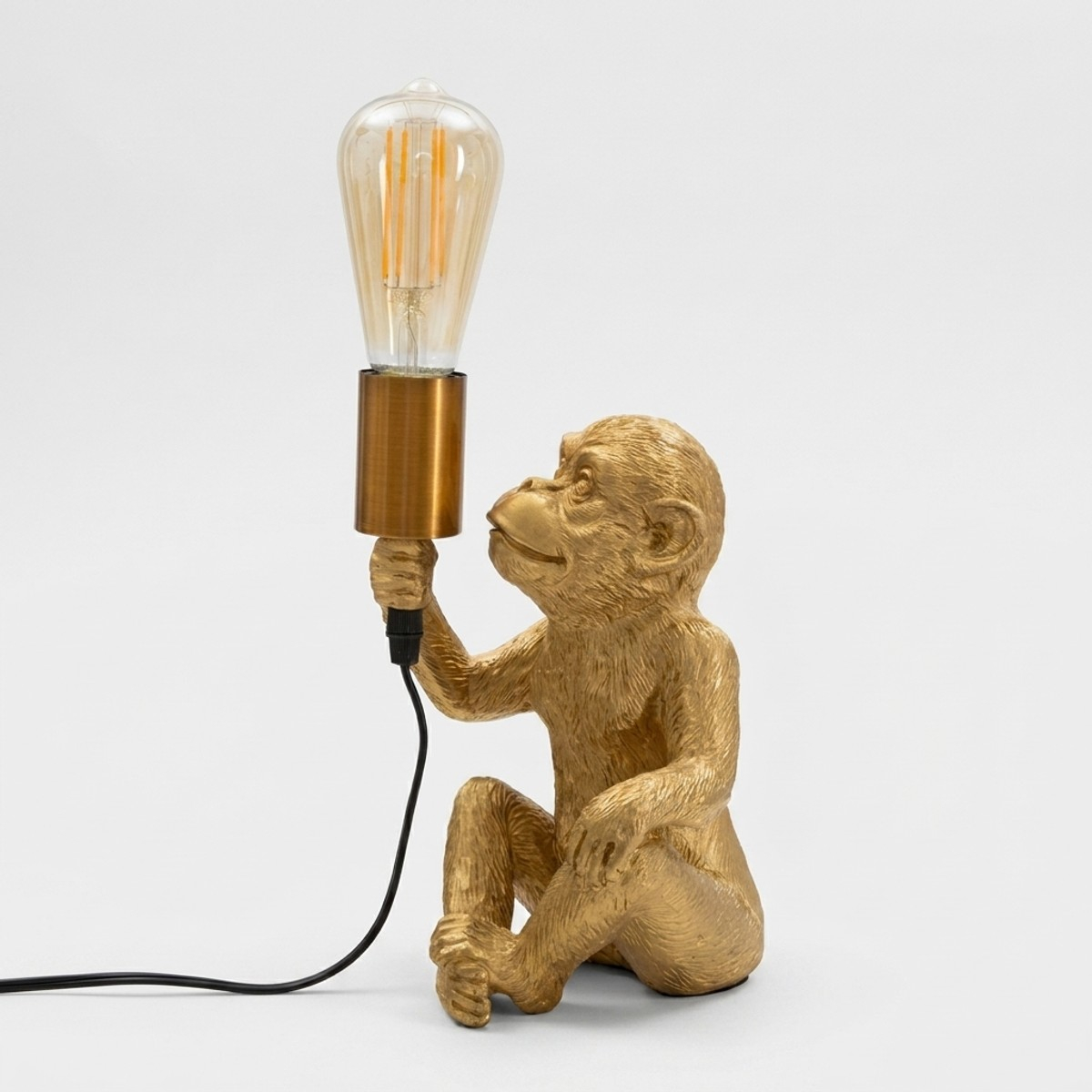 Lampada da tavolo decorativa in poliresina Monkey