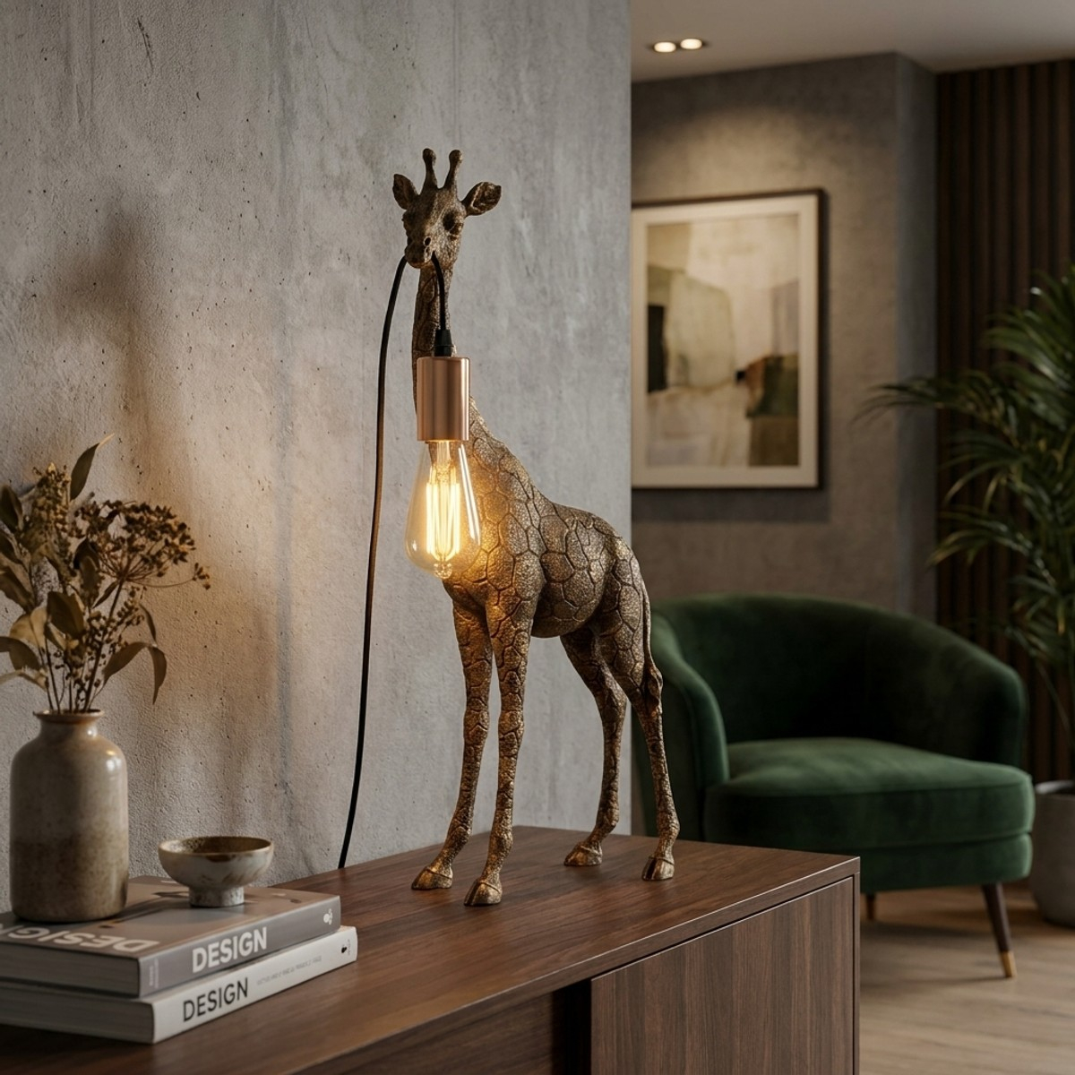 Lampe de table décorative en résine Giraffa 60