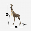Dekorative Tischlampe aus Kunstharz Giraffa 60