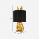 Lámpara de mesa con pantalla de tela Coniglio