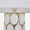 Lampada da tavolo in ceramica con paralume Glam Carv