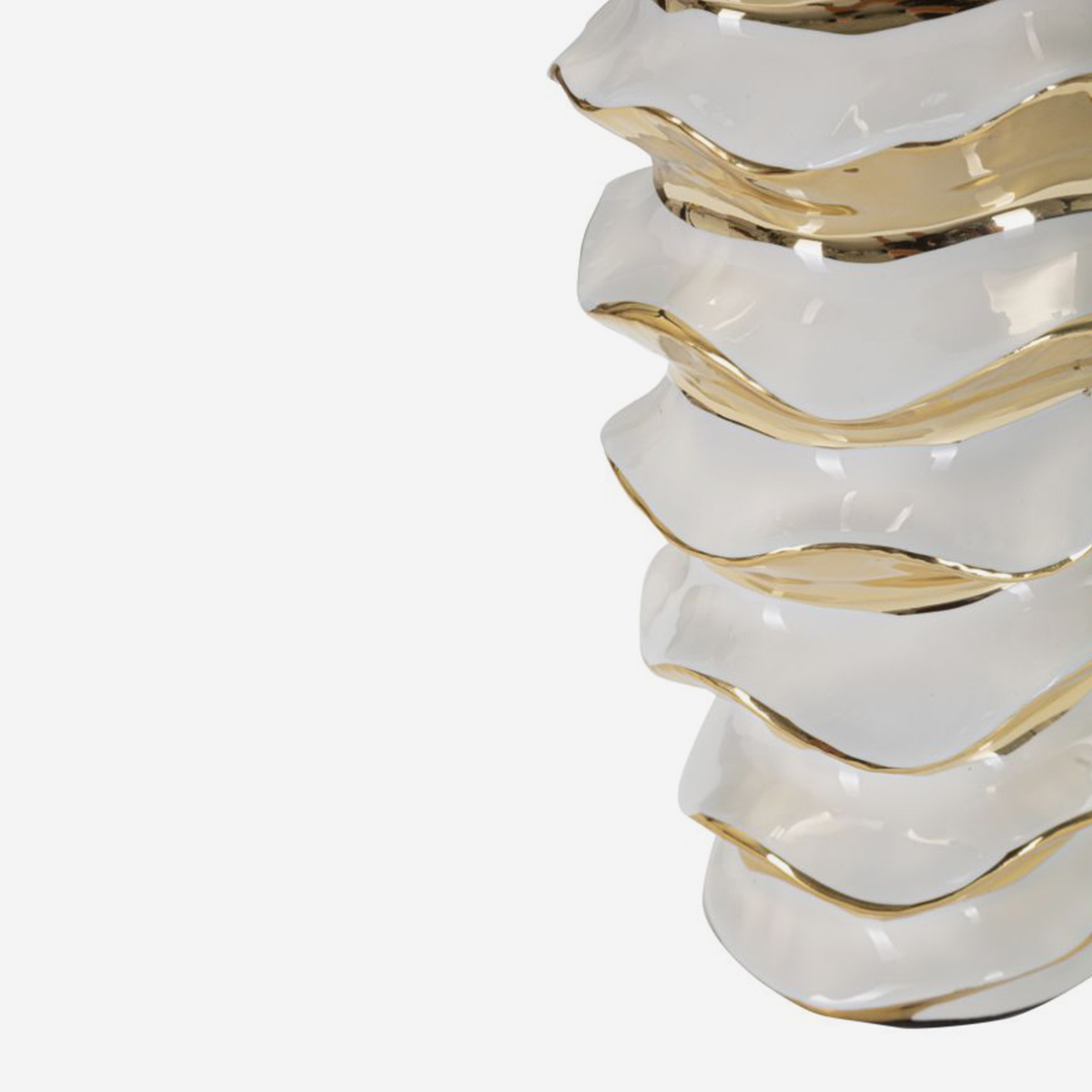 Lampada da tavolo in ceramica e tessuto Glam Space