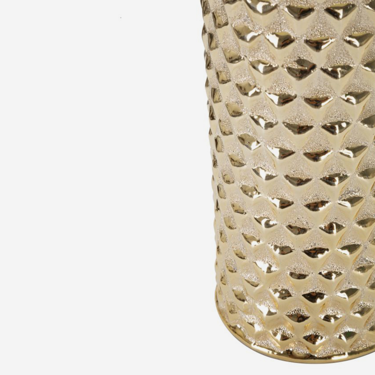 Lámpara de mesa de cerámica con pantalla Glam gold
