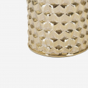 Lámpara de mesa de cerámica con pantalla Glam gold