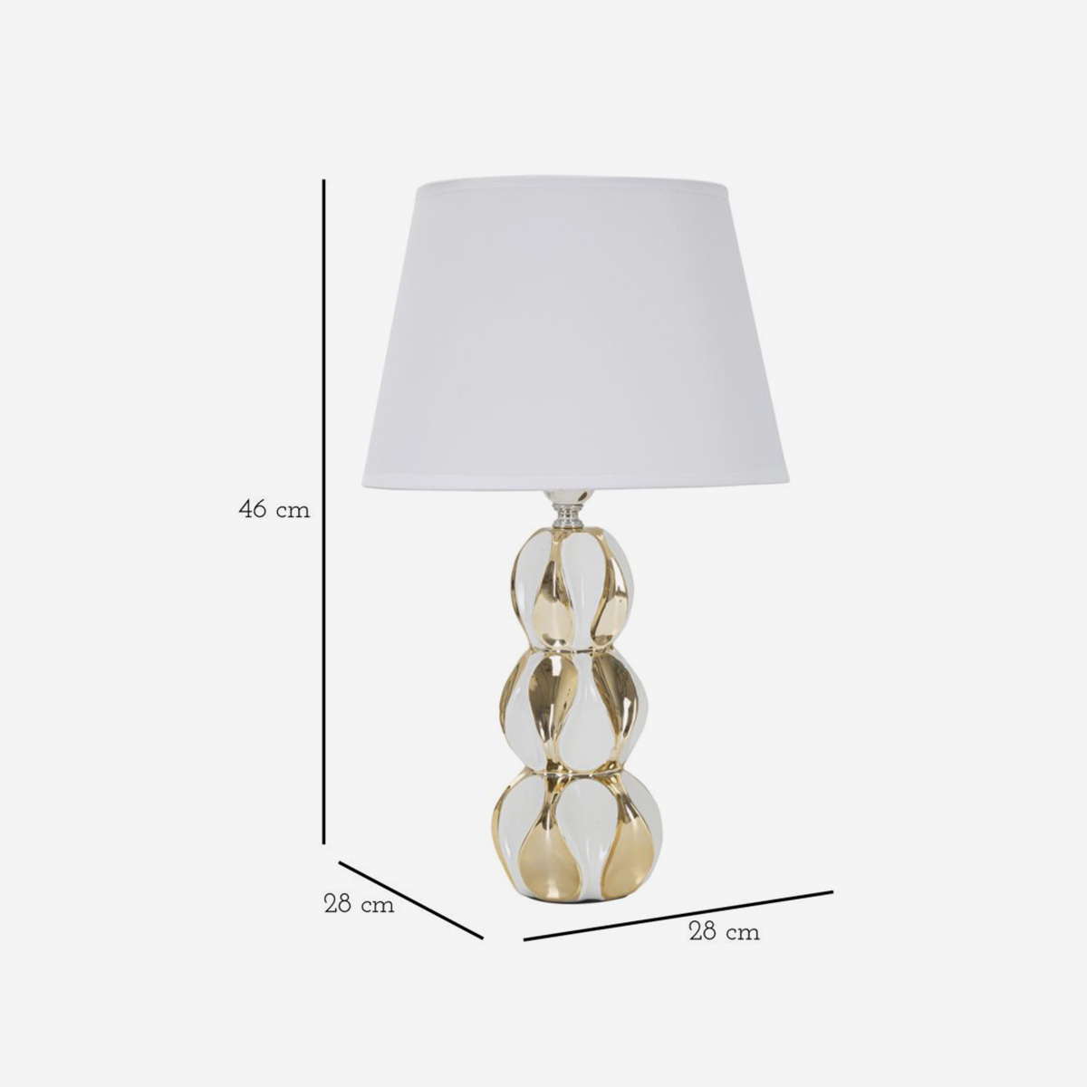 Keramik-Tischlampe mit Lampenschirm Glam Balls