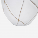Lampe de table en résine avec abat-jour en tissu Lines