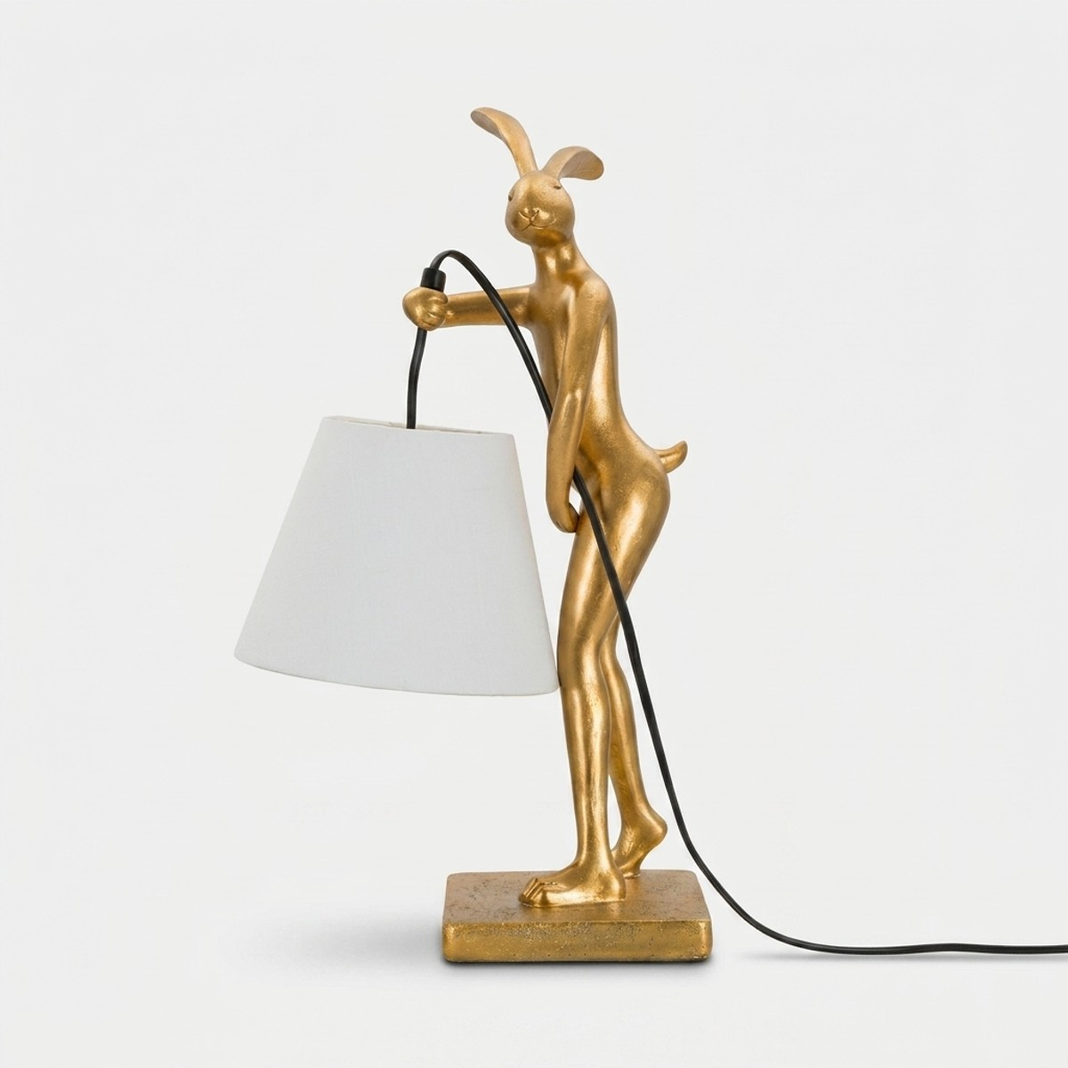 Lampada da tavolo decorativa con paralume Rabbit