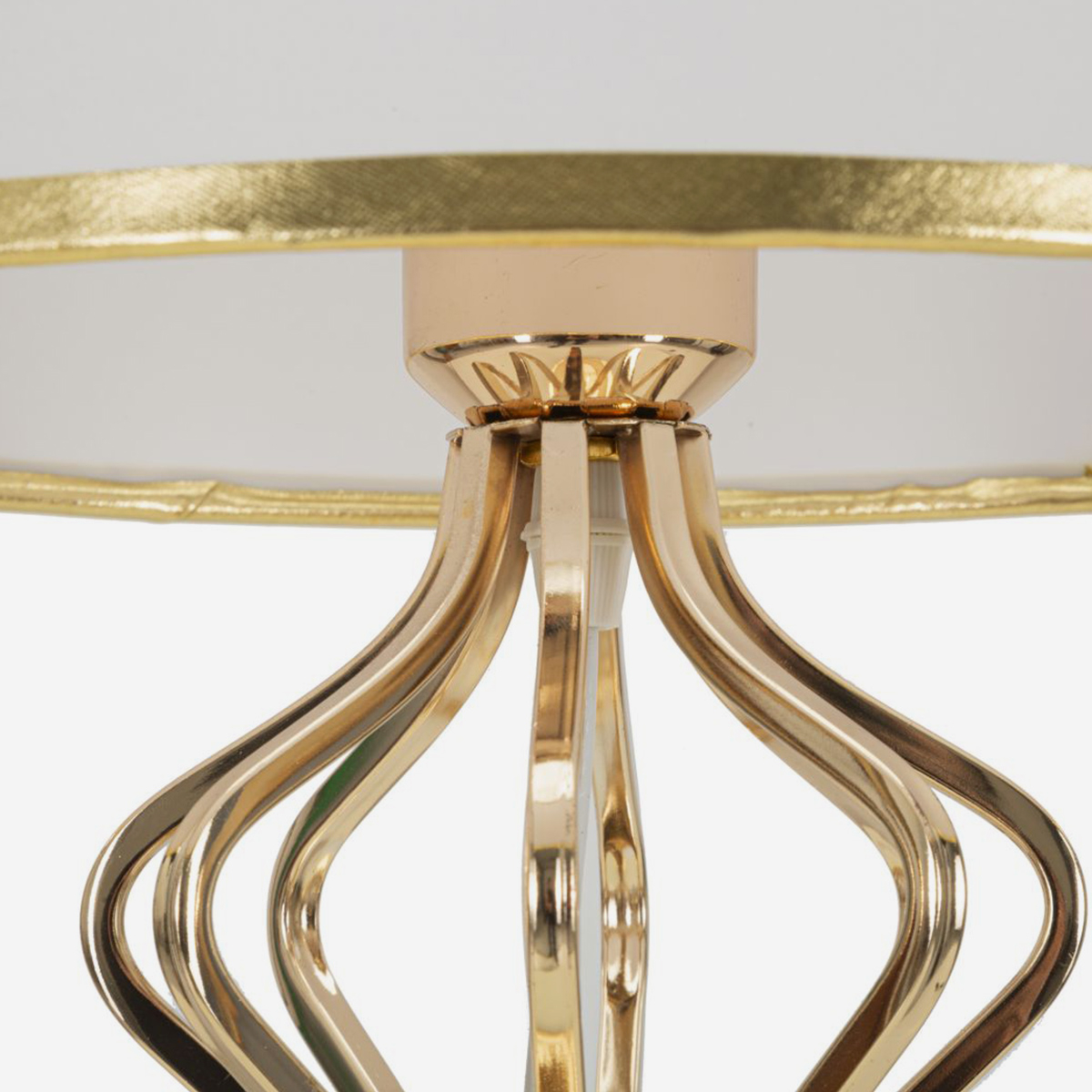 Lampada da tavolo con paralume in tessuto Slimmy