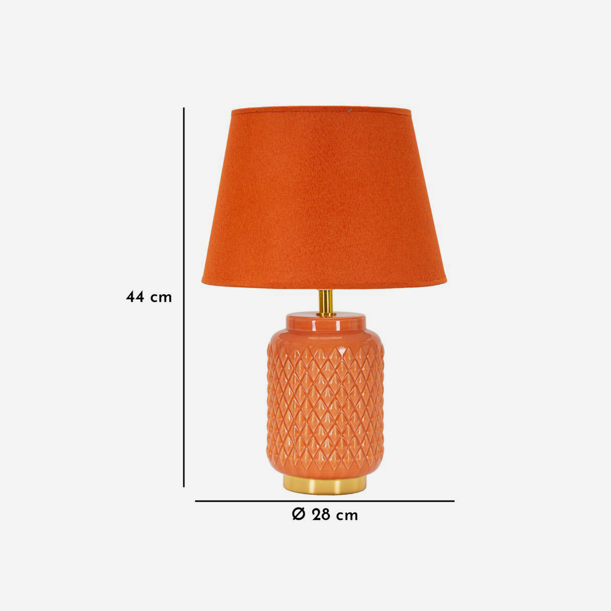 Lámpara de mesa de cerámica con pantalla Square