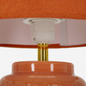 Lampada da tavolo in ceramica con paralume Square