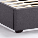 Lit 1 place en tissu avec sommier 80x190 Montreux Twin Choix