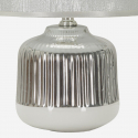 Lampada da tavolo in ceramica con paralume Lucina