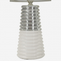 Lampada da tavolo in ceramica con paralume Candela