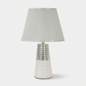 Lampada da tavolo in ceramica con paralume Candela