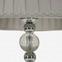 Lampada da tavolo in vetro e tessuto Tolly