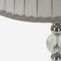 Lampada da tavolo in vetro e tessuto Tolly