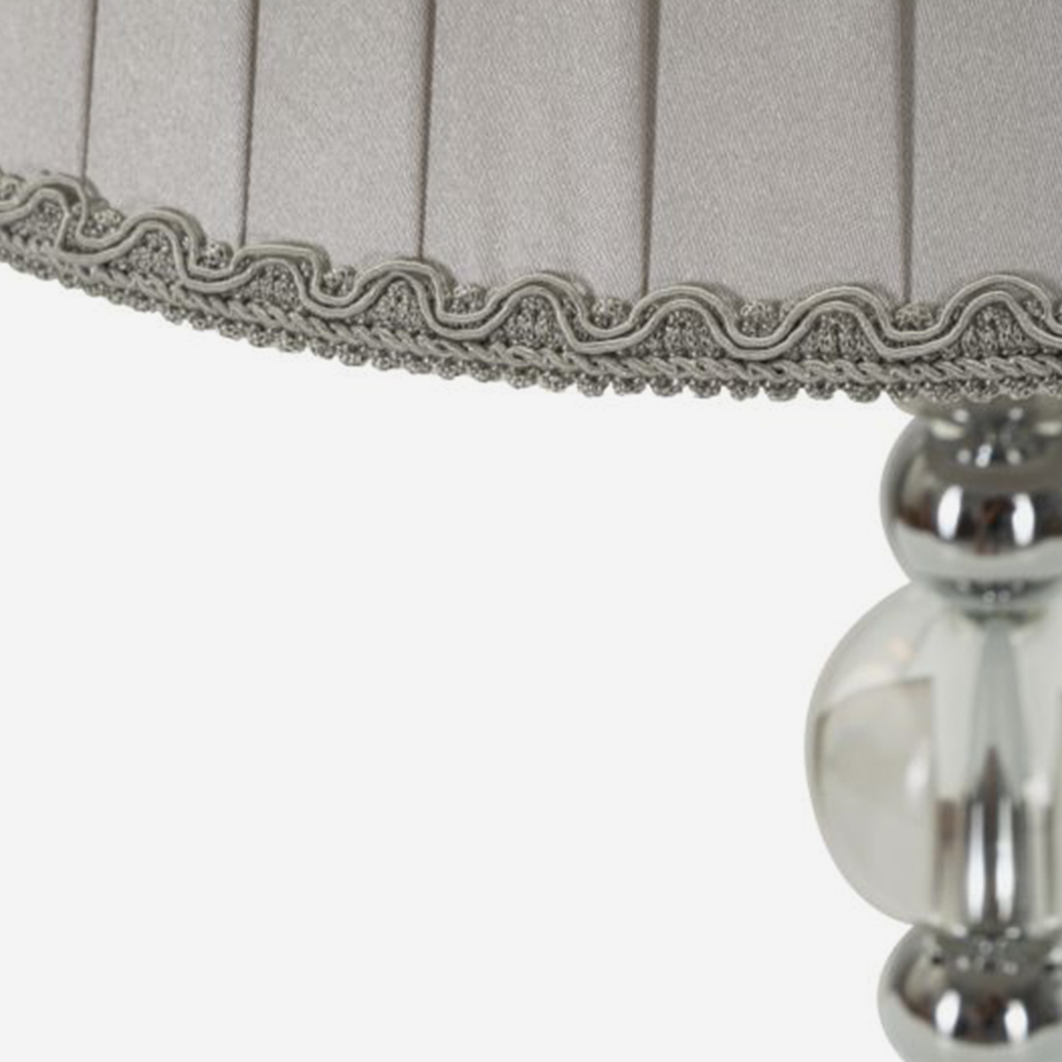 Lampada da tavolo in vetro e tessuto Tolly