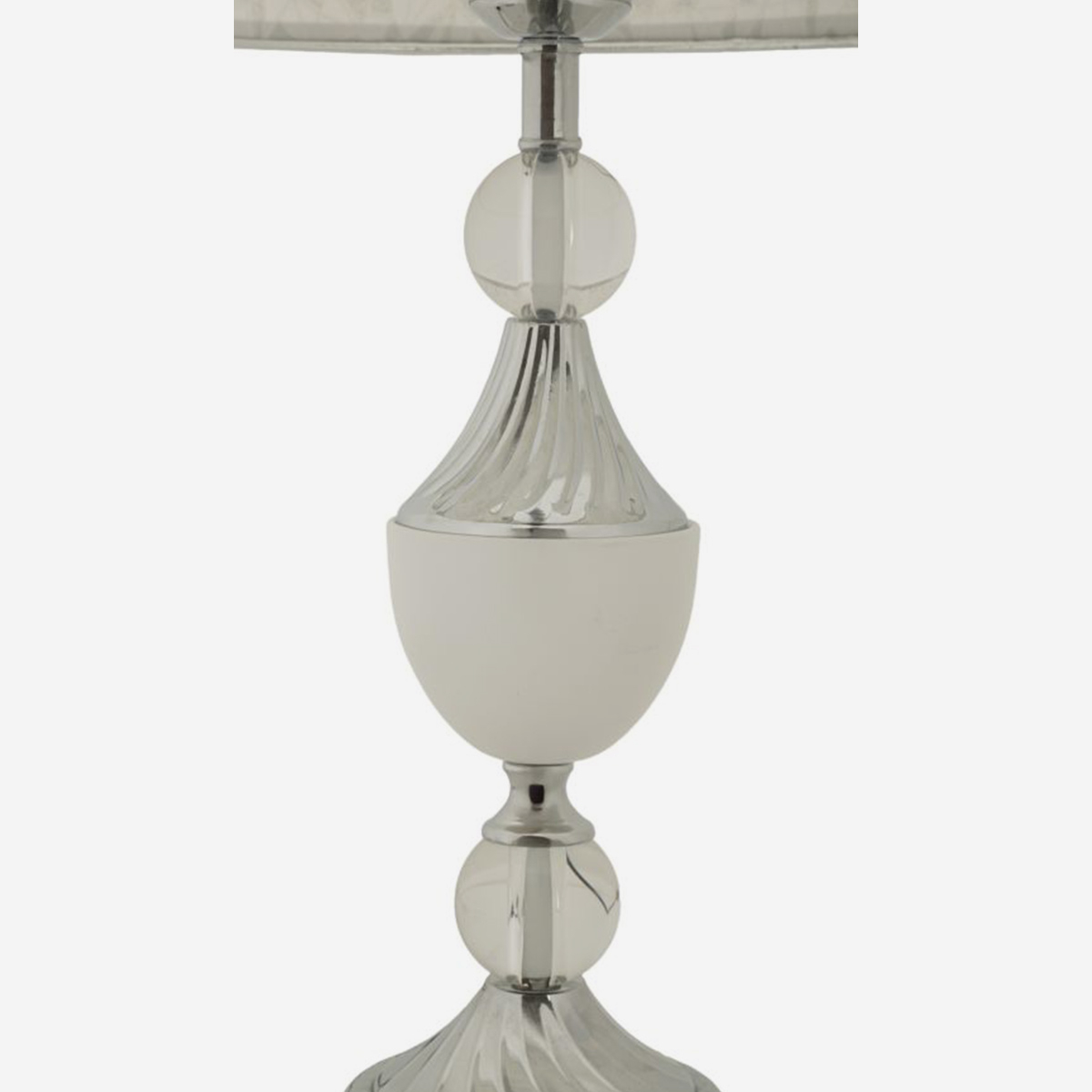 Tischlampe aus Eisen und Stoff Kody